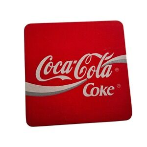 Coca Cola Coke Red‎ Square Drink Coaster Barware Advertising Collectible